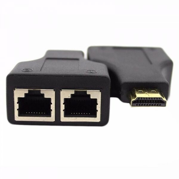 Conversor HDMI X Rede RJ45 CAat5/6 30 Metros