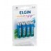 Pilha Alcalina Elgin AA Blister com 4 unidades