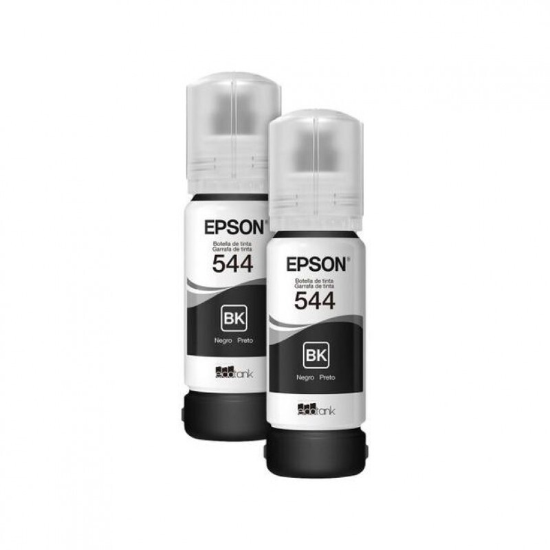 Refil de Tinta Original Epson T544120 Kit 65 ml Preto (02 unidades)