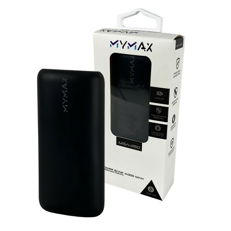 Carregador Portatil Mymax 4000 Mha (Power Bank)