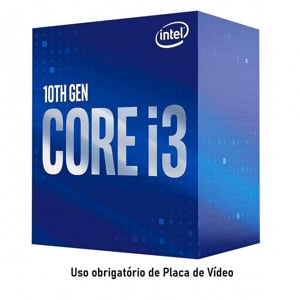 Processador Intel Core I3-10100F 3.6 GHZ 6MB LGA 1200