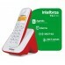 Telefone Intelbras Sem Fio TS3110 ID Branco c/ Vermelho