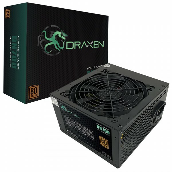 Fonte Draxen ATX 700W 80 Plus Bronze e PFC Ativo (DN700)