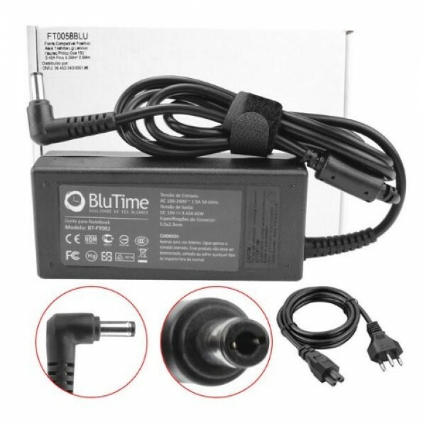 Fonte para Notebook Positivo/CCE 19V 3.42A (5.5X2.5mm)