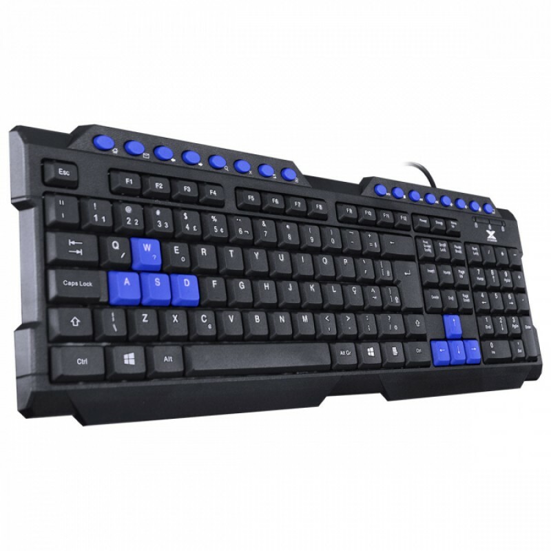 Teclado Gamer Vinik V2 Dragon GT102 Preto/Azul