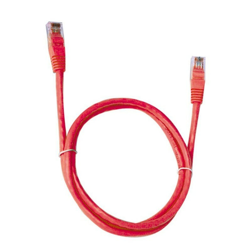 Cabo de Rede CAT5 RJ45 1.5 metros Vermelho (PC-ETHU15RD)