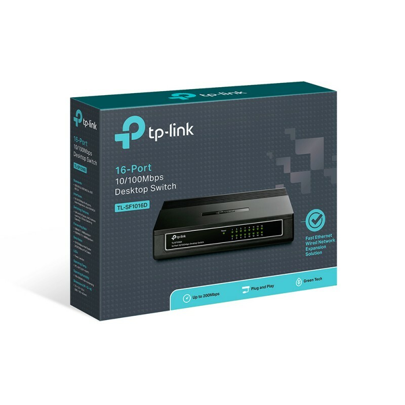 Switch TP-Link 16P 10/100 Mbps TL-SF1016D