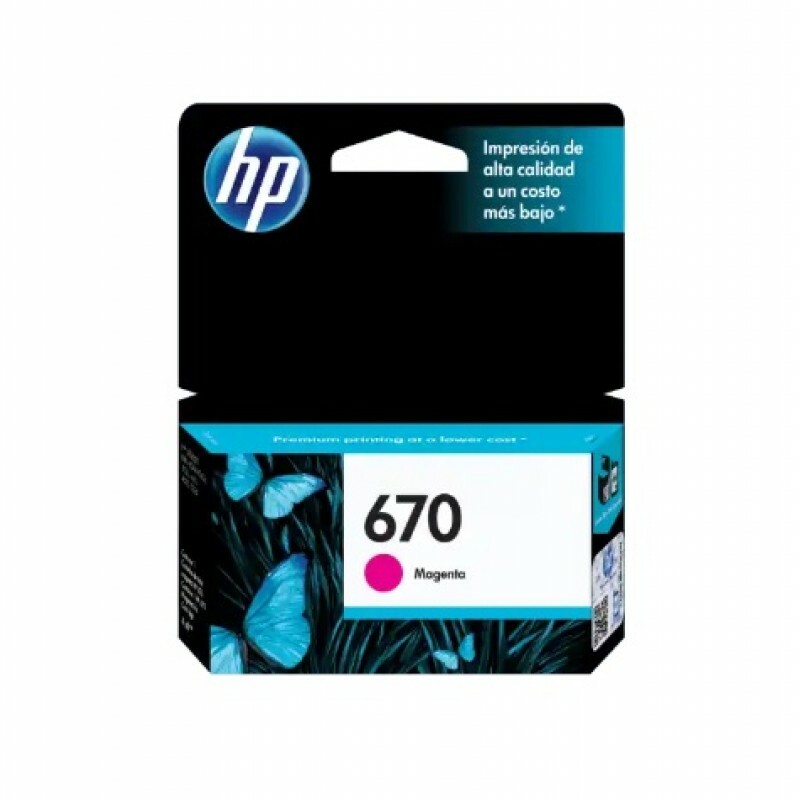 Cartucho de Tinta HP 670 Magenta