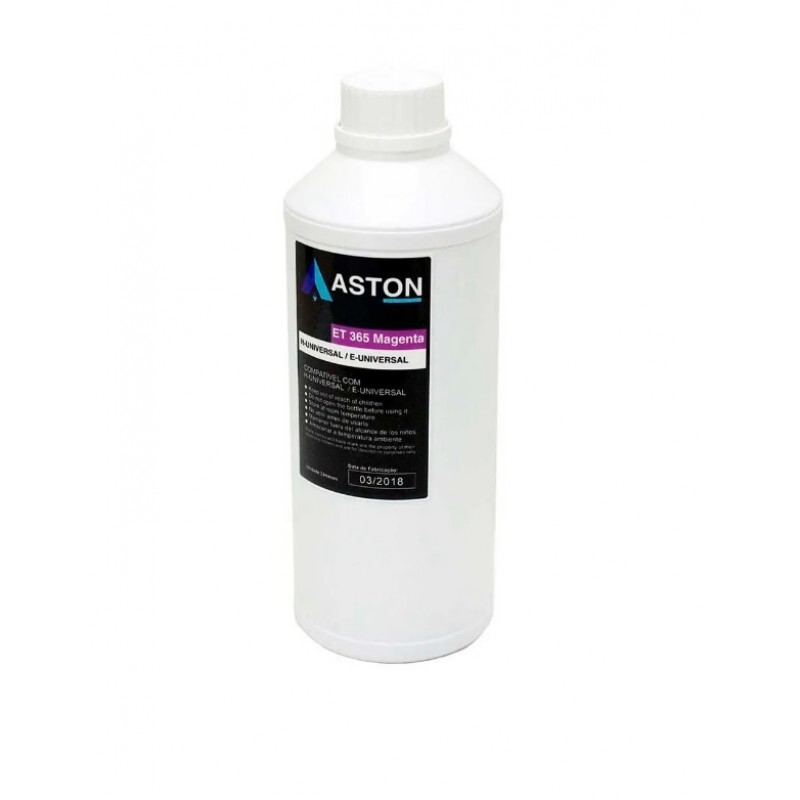 Refil de Tinta Compativel Aston Epson/HP ET365 1 Litro Magenta