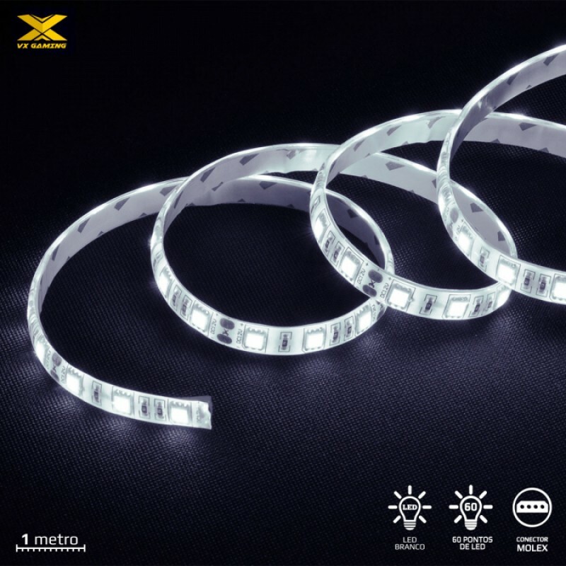 Fita de LED com 60 Pontos Branco Molex 1 Metro