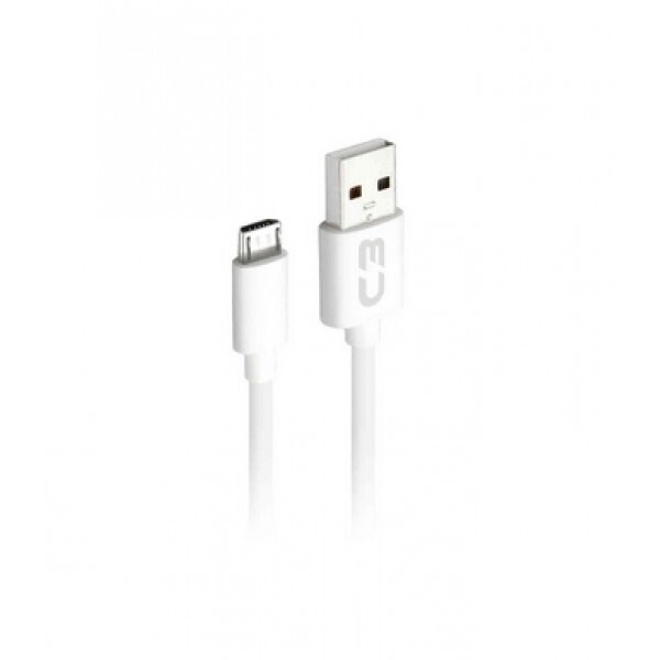 Cabo USB X Micro V8 2A c/ 1 Metro Branco