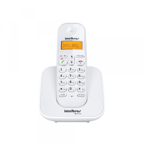 Telefone Intelbras Sem Fio TS3110 ID Branco