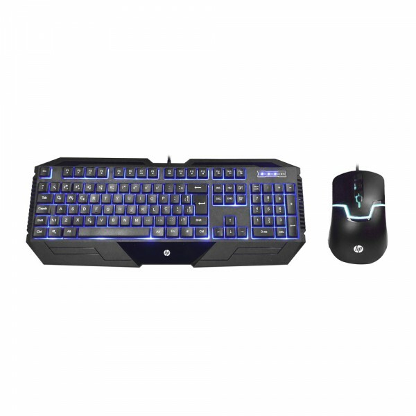 Teclado e Mouse Gamer HP Membrana GK1100 Preto