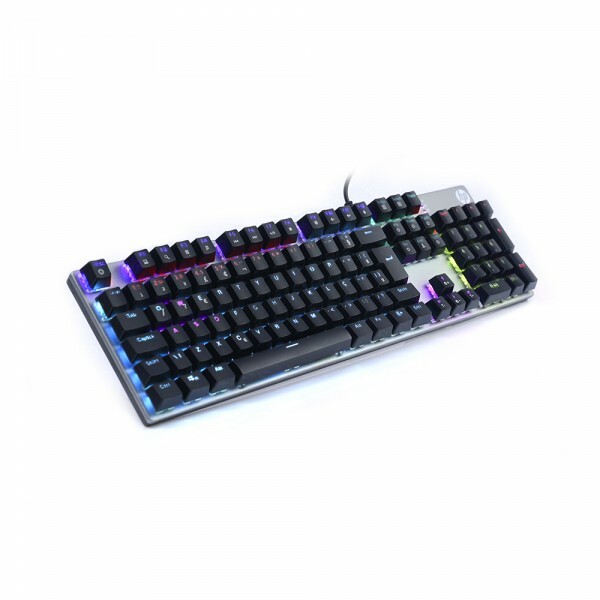 Teclado Gamer HP Mecanico GK400F RGB Chumbo