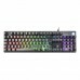 Teclado Gamer HP Membrana K500F RGB Preto