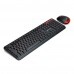 Teclado e Mouse Sem Fio K-W100BK Preto C3tech