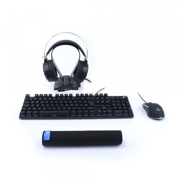 Kit Gamer Pro HP 4x1 GM3000, Teclado, Mouse, Headset e Mouse Pad