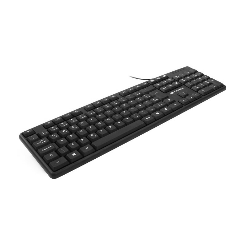 Teclado USB C3tech KB-15BK Standard Preto