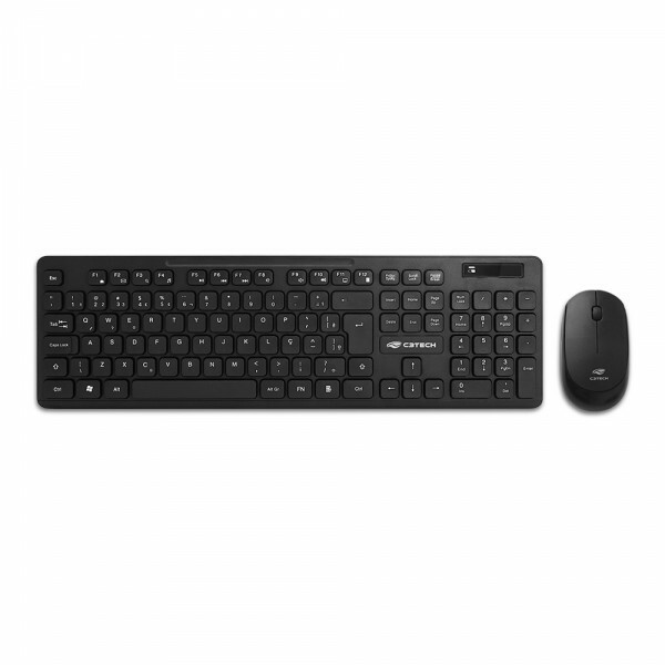 Teclado e Mouse Sem Fio C3tech K-W20BK Preto