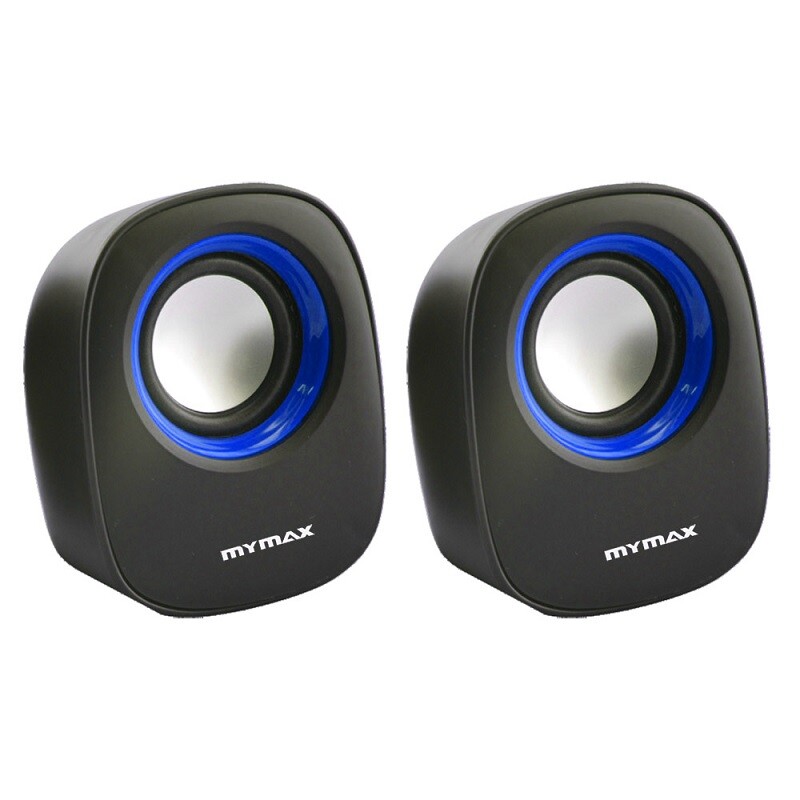 Caixa de Som Mymax USB 6W SPK-SP205/BL Preto/Azul