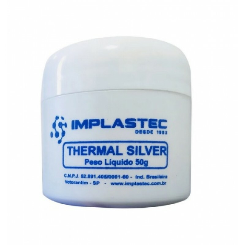 Pasta Termica Implastec 50G Silver Pote