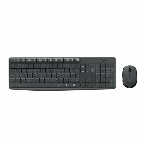 Teclado e Mouse Logitech sem fio MK235