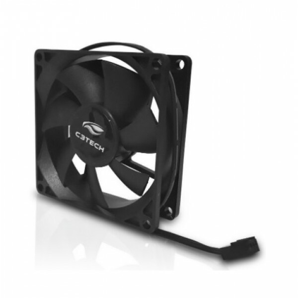 Cooler FAN C3Tech Storm 8cm 3 Pinos (Pl Mae) F7-MB10BK