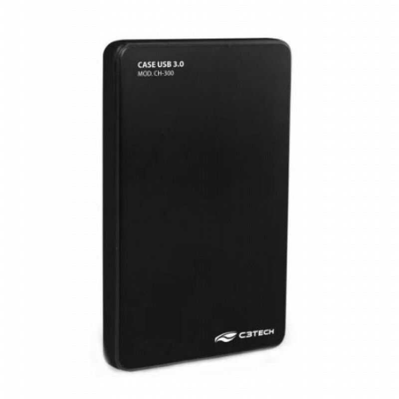 Case C3tech p/ HD 2.5" USB 3.0 CH-300BK Preto