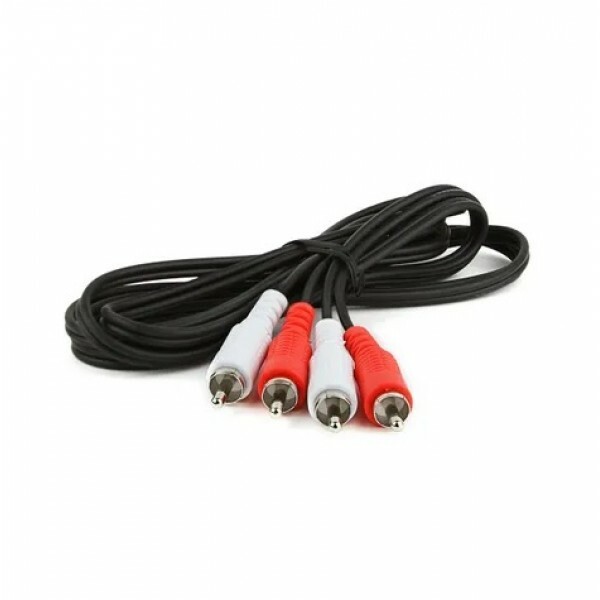 Cabo de Audio 2 X RCA 1.5 Metros Preto