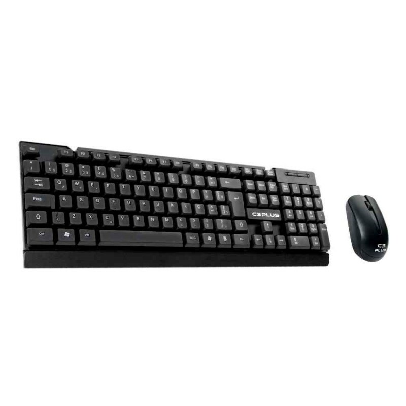 Teclado e Mouse Sem Fio C3tech K-W11BK Preto