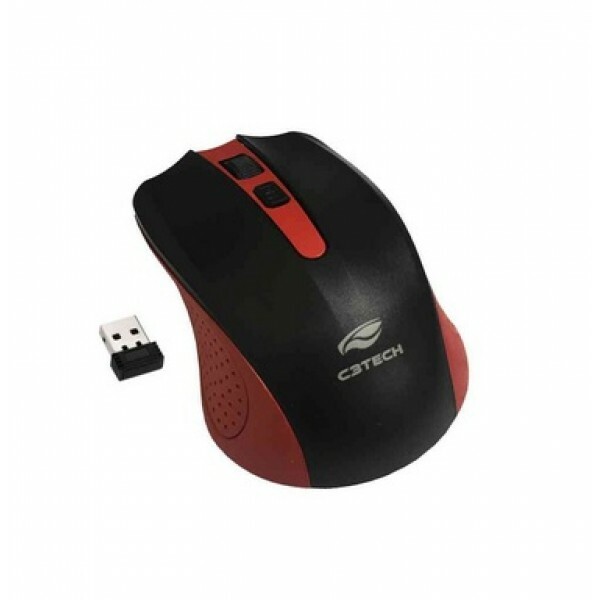 Mouse Sem Fio C3tech M-W20RD Vermelho