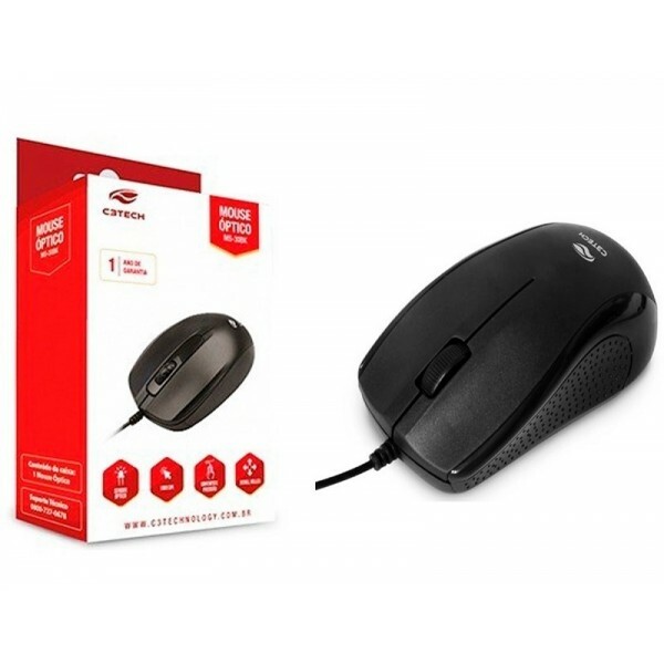 Mouse USB C3tech MS-20BK Preto