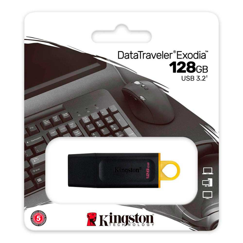 Pen drive Kingston 128 GB Datatraveler Exodia USB 3.2 DTX128GB