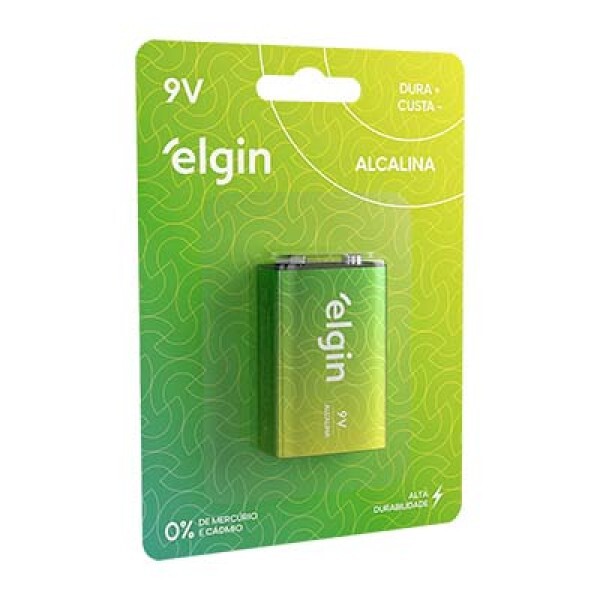 Bateria Elgin Alcalina 9V (unidade)