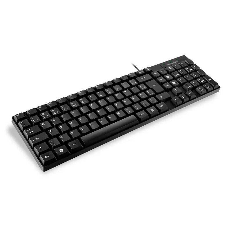 Teclado USB Multilaser TC193 Slim Preto