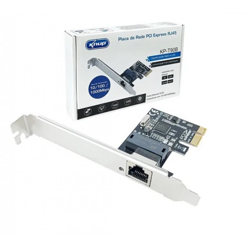 Placa de Rede Knup PCI-E 10/100/1000 Mbps KP-T90B