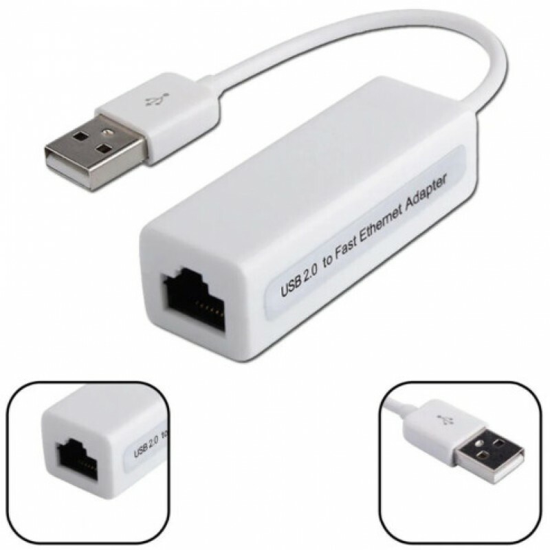 Cabo Conversor Exbom USB 2.0 X RJ45 10/100 Mbps Femea