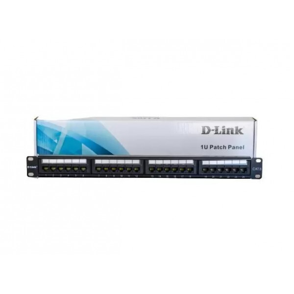 Patch Panel D-Link 24 Portas Cat6 NPP-C62BLK241