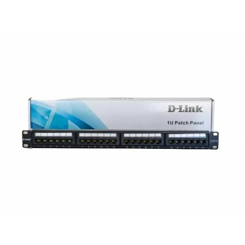 Patch Panel D-Link 24 Portas Cat6 NPP-C62BLK241