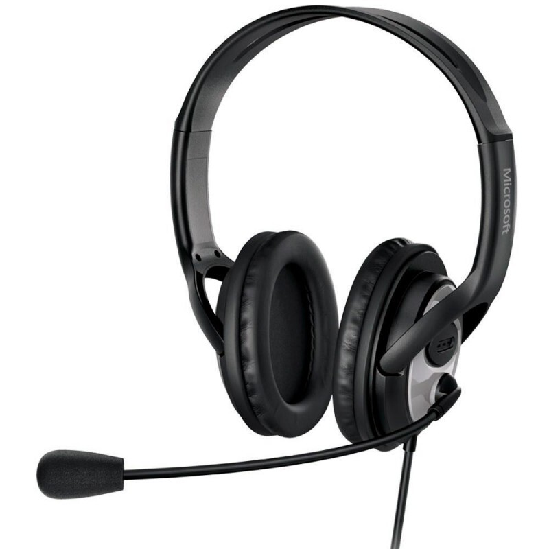 Headset Microsoft Life Chat LX3000 USB Preto