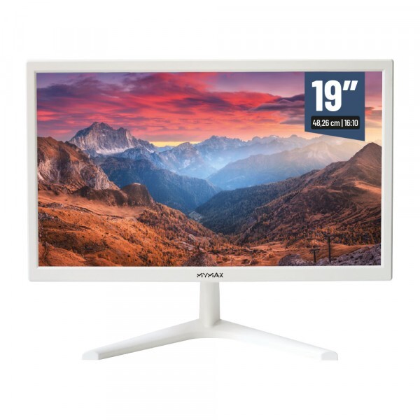 Monitor Mymax 19" MM191610HV/WH HDMI, VGA, Vesa, Branco