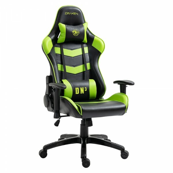 Cadeira Gamer Draxen DN3 Preto e Verde (DN003/GR)