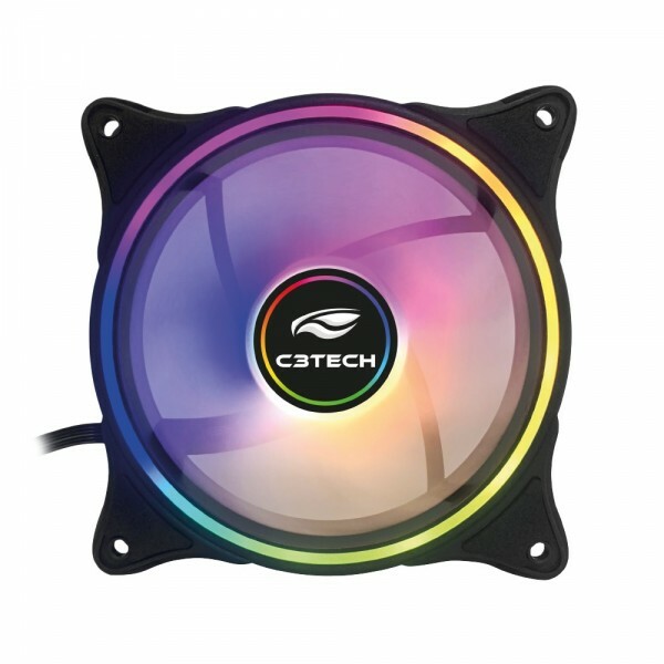 Cooler Fan C3tech F7-L250RGB 12cm LED RGB