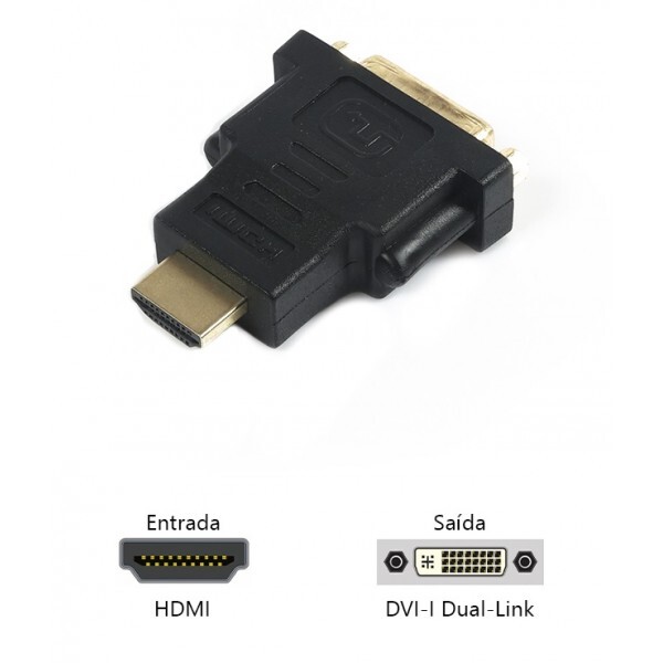 Adaptador HDMi/DVI ADP-HDMIDVI10BK PlusCable