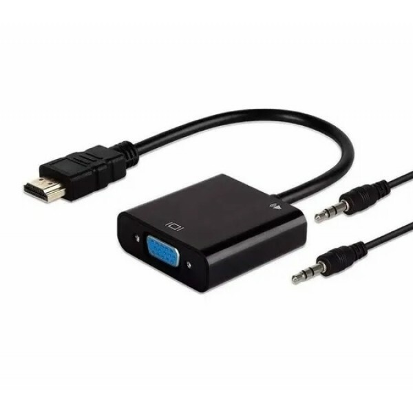 Cabo Conversor HDMI Macho X VGA Femea com Audio