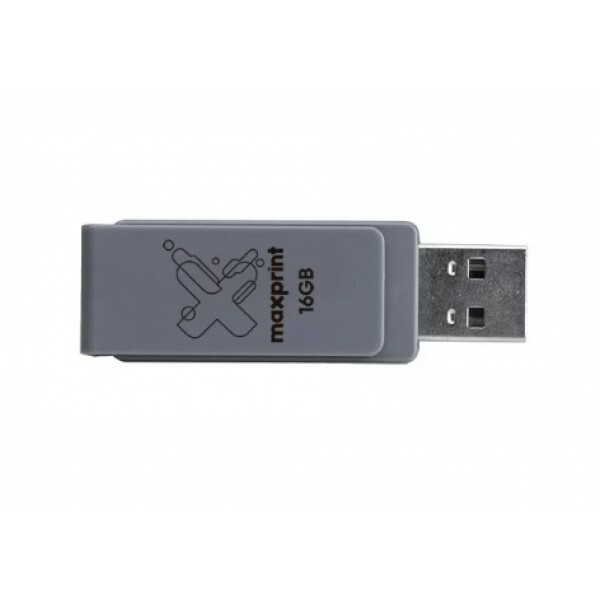 Pen Drive Maxprint 16GB USB 2.0 Twist Cinza