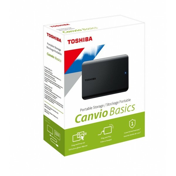 HD Externo Toshiba 4 TB USB 3.0 Canvio Basics HDTB540XK3CA