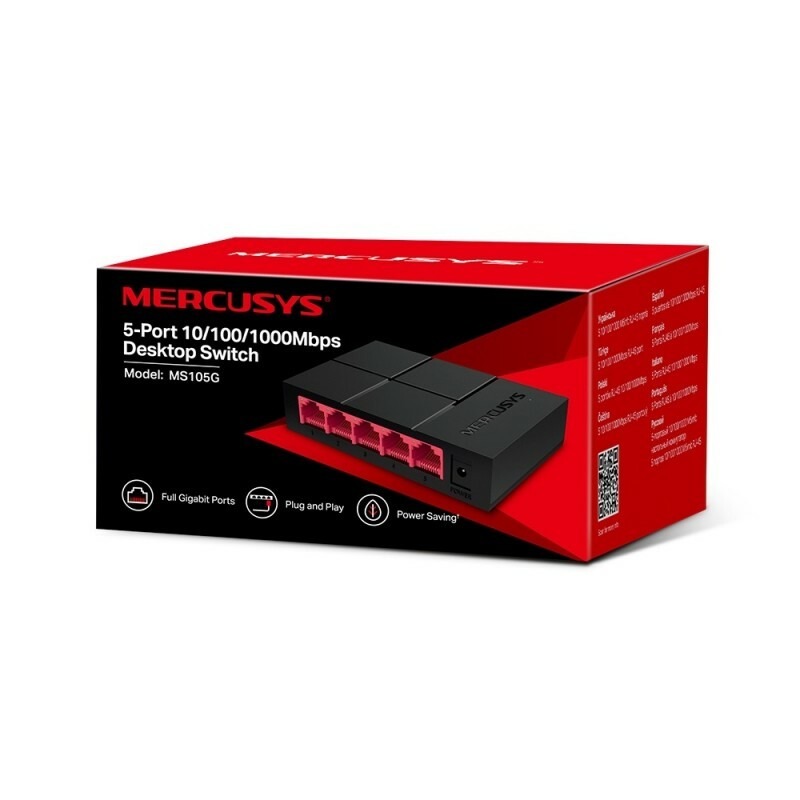 Switch Mercusys 5 Portas 10/100/1000 Mbps MS105G