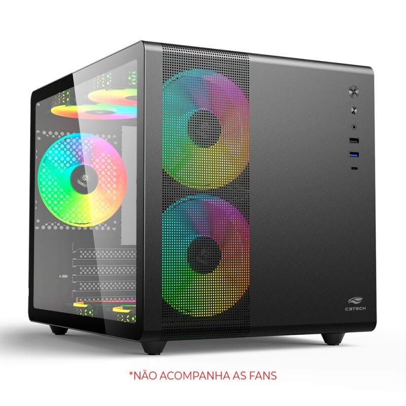 Gabinete Gamer Aquarius MT-G710BK Sem Fonte C3Tech