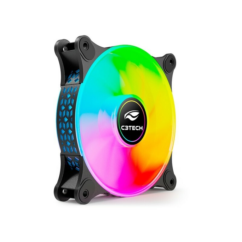 Cooler Fan C3tech  F9-L160BK 12cm LED Multicores